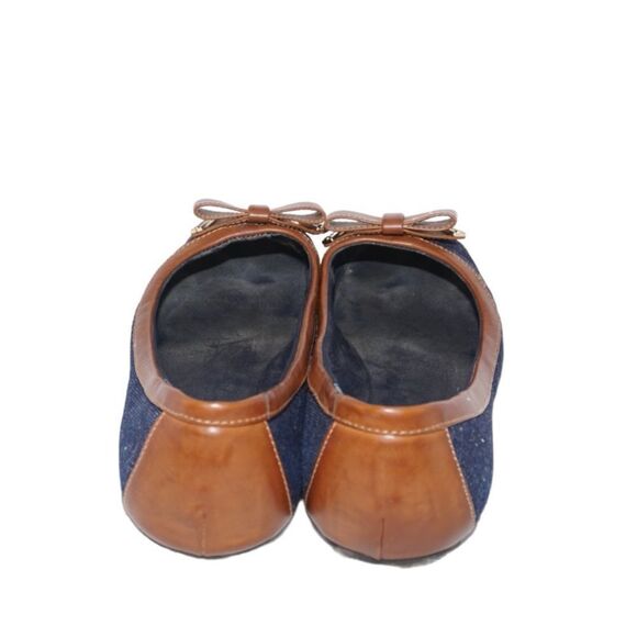 Guess Denim Ribbon Bow Ballet Flats, Size 6.5 - Picture 4 of 6
